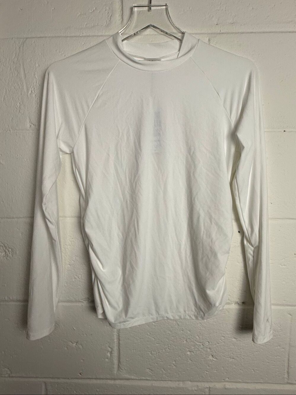 CALIA Women’s Long Sleeve Rash Guard Swim Top White UPF Beach Swim NWT Medium